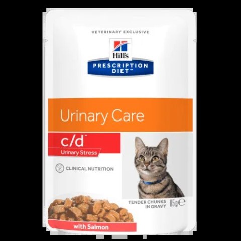 Hill's Prescription Diet c/d Urinary Stress Feline Salmon 85g