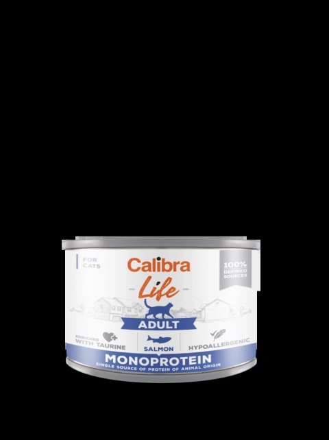 Calibra Cat Adult Life Karma Dla Kota Z Łososiem 200g
