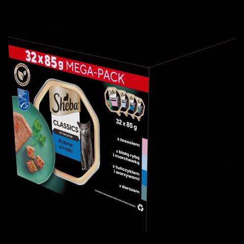 SHEBA® Classics Rybne Smaki 32x85g