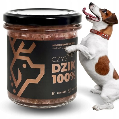 Deer Dog karma mokra dzik 100% słoik 290 g