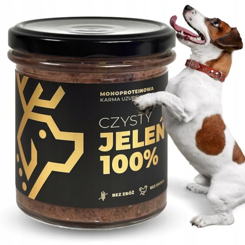 Deer Dog karma mokra jeleń 100% słoik 290 g