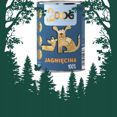 MOKRA KARMA DLA PSA 100% JAGNIĘCINA 400g MONOPROTEINOWA HIPOALERGICZNA