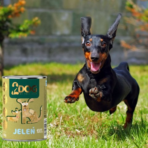 MOKRA KARMA DLA PSA 100% JELEŃ 400G MONOPROTEINOWA BEZ ZBÓŻ HIPOALERGICZNA