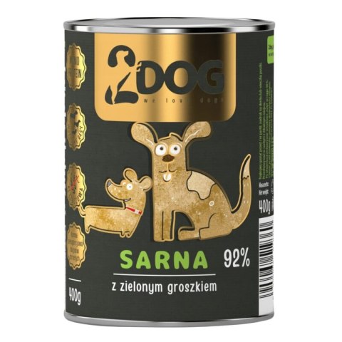 MOKRA KARMA DLA PSA SARNA 400 g MONOPROTEINOWA HIPOALERGICZNA Z BŁONNIKIEM