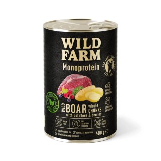 WILD FARM Monoprotein Wild Boar 400g - hipoalergiczna karma dla psa
