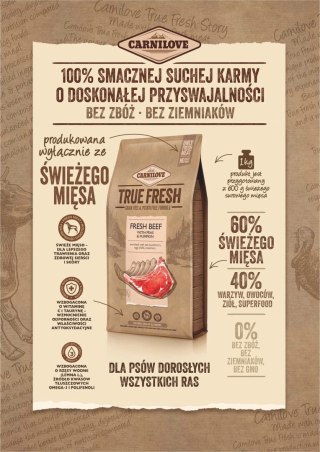 Carnilove True Fresh Beef 11,4kg