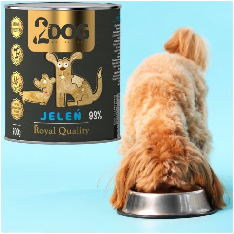 2Dog Mokra karma dla psa Jeleń ROYAL QUALITY 800g