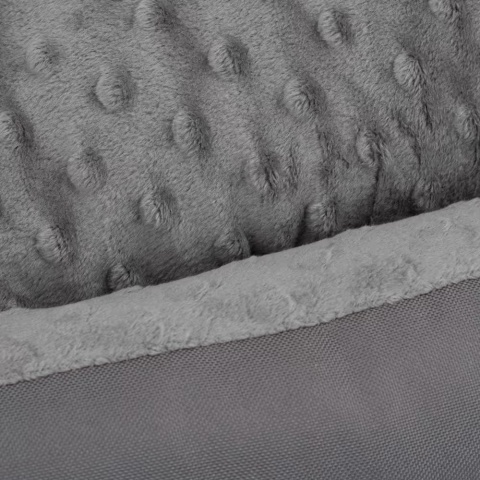 Biglo Bed Milano Minky Gray - wygodne legowisko, posłanie dla psa, szare, rozmiar M