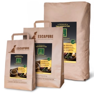 1,5 kg Escapure Premium Senior Wild - wysokiej jakości karma dla psa seniora, dziczyzna wypiekana w piecu