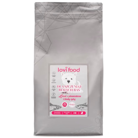 4 kg Karma sucha Lovi Food bezzbożowa hipoalergiczna dla szczeniąt