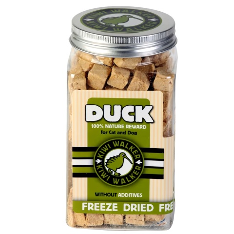 Kiwi Walker Snacks Duck 80g - 100% kaczka, liofilizowane, naturalne przysmaki dla psa i kota