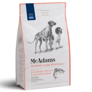 10 kg McAdams Breed Free Range Chicken & Salmon - wypiekana karma dla średniego i dużego psa, kurczak z wolnego wybiegu i łosoś