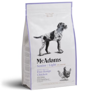 5 kg McAdams Senior/Light Free Range Chicken - wypiekana karma dla psa z nadwagą i seniora, kurczak z wolnego wybiegu