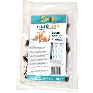 SUCHA KARMA DLA PSA 2Dog JELEŃ 100g ZIMNOTŁOCZONA HIPOALERGICZNA BEZ GLUTEN