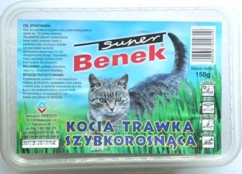 CERTECH-SUPER BENEK Trawka Dla Kota 150g