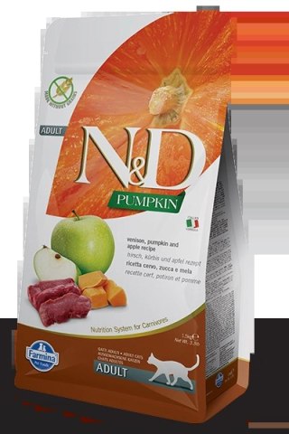 Farmina N&D Pumpkin Feline Adult Venison Pumpkin&Apple Recipe 5kg