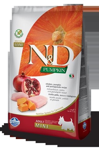 Farmina N&D Pumpkin Grain Free Canine Adult Mini Chicken&Pomegranate 2,5kg