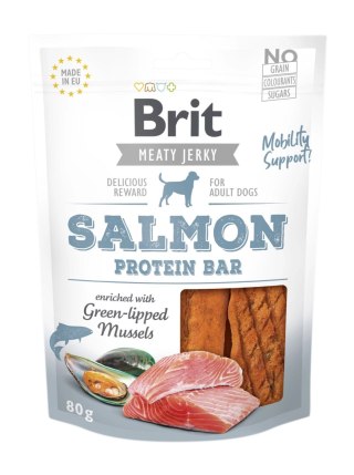 Brit Jerky Snack Salmon Protein Bar 80g
