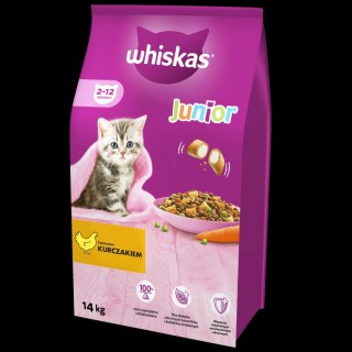 WHISKAS Karma Sucha Dla Kociąt Junior Z Kurczakiem 14kg