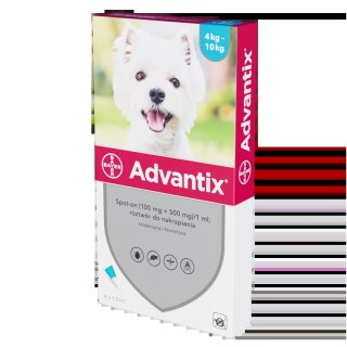 Bayer Advantix Krople Na Kleszcze I Pchły 4x1ml