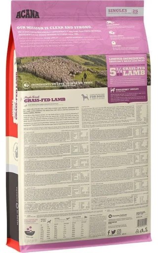 Acana Singles Grass-Fed Lamb 11,4kg