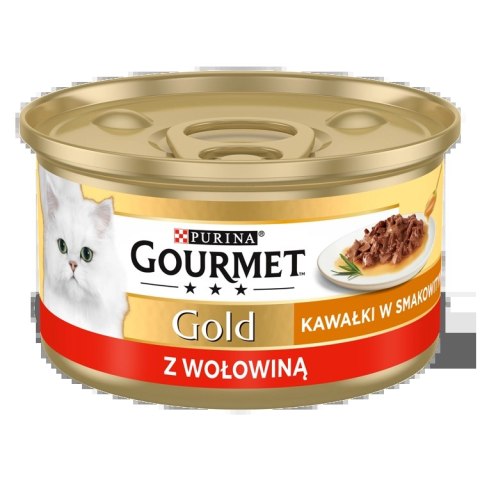 Purina Gourmet Gold Sauce Delight z wołowiną 85g