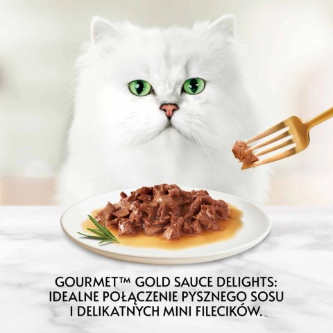 Purina Gourmet Gold Sauce Delight z wołowiną 85g