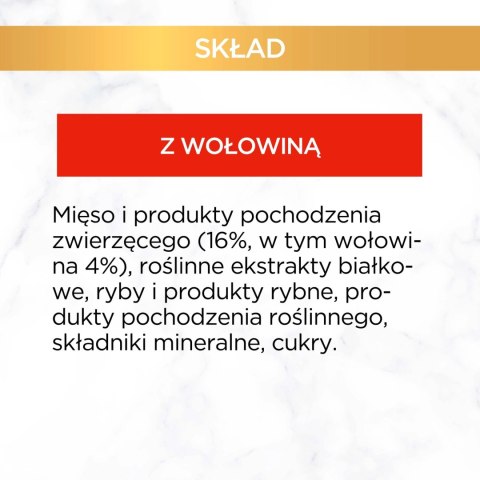 Purina Gourmet Gold Sauce Delight z wołowiną 85g